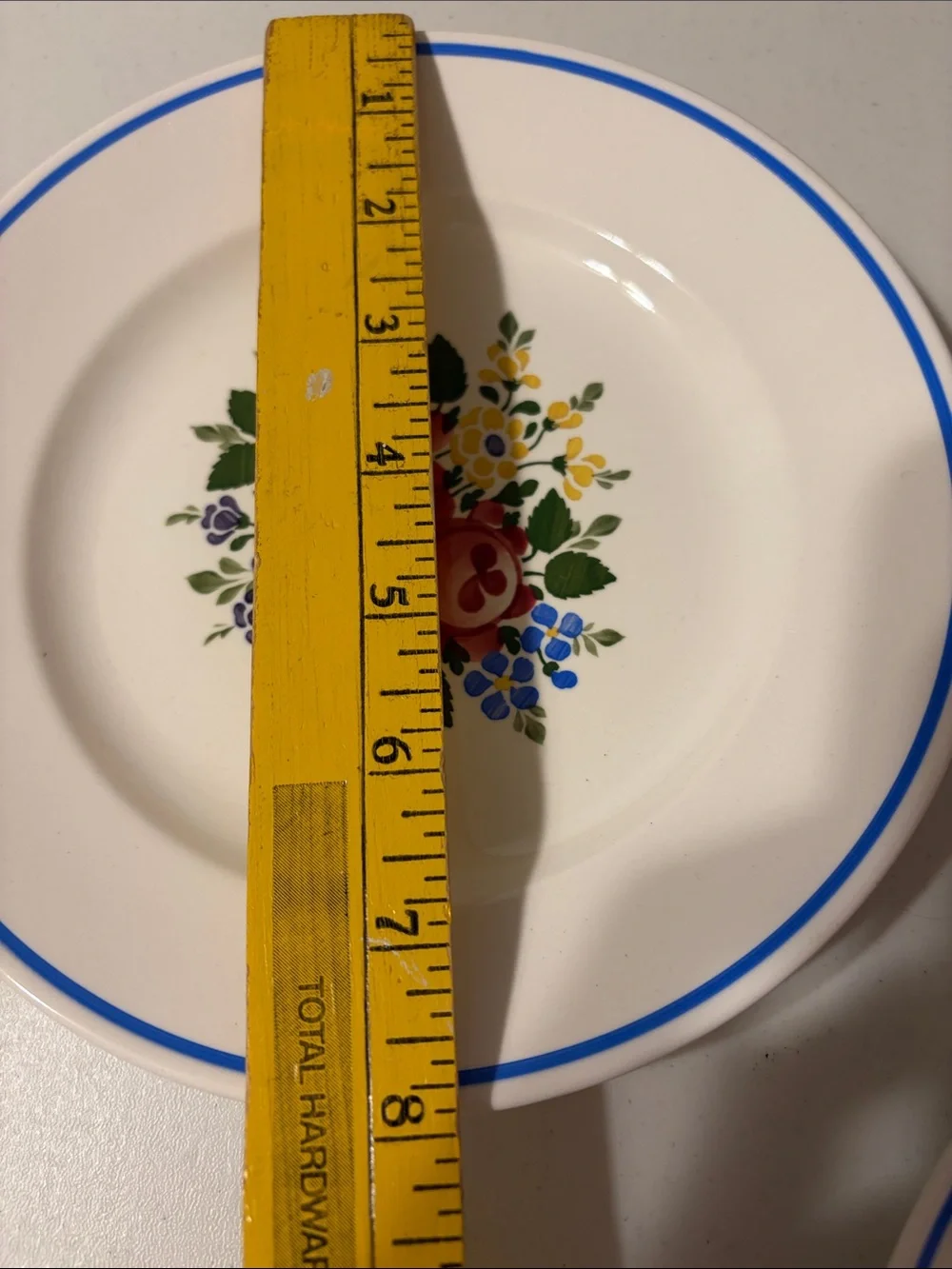 Vintage Waechtersbach GERMANY Rose Dec.2540 hand painted salad plates pair